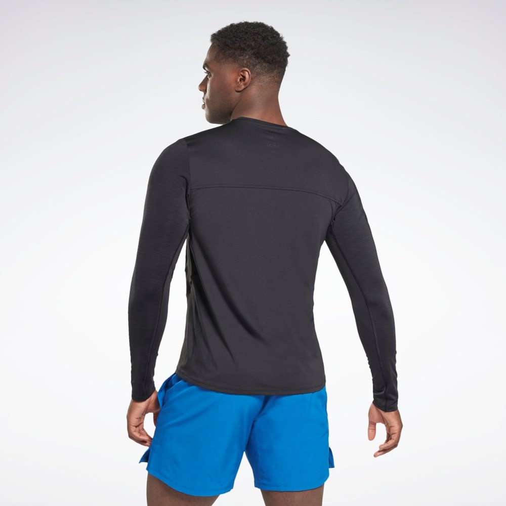 Reebok ACTIVCHILL Long Sleeve Athlete T-Shirt Černé | KAIYQ4165