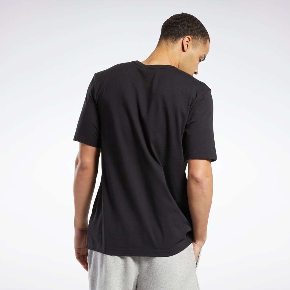 Reebok Answer to No One Krátké Sleeve T-Shirt Černé | PUKWB2947