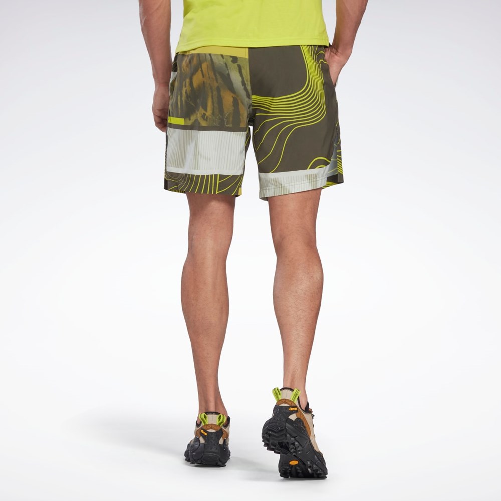 Reebok Austin Allover Print Shorts Zelene | EYUON1490