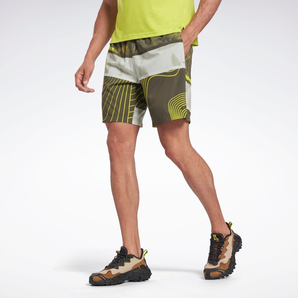 Reebok Austin Allover Print Shorts Zelene | EYUON1490