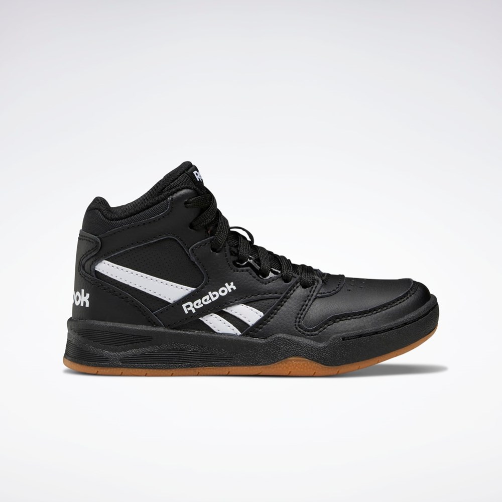 Reebok BB 4500 Court Shoes - Preschool Černé Černé Bílé | WPOMZ1265
