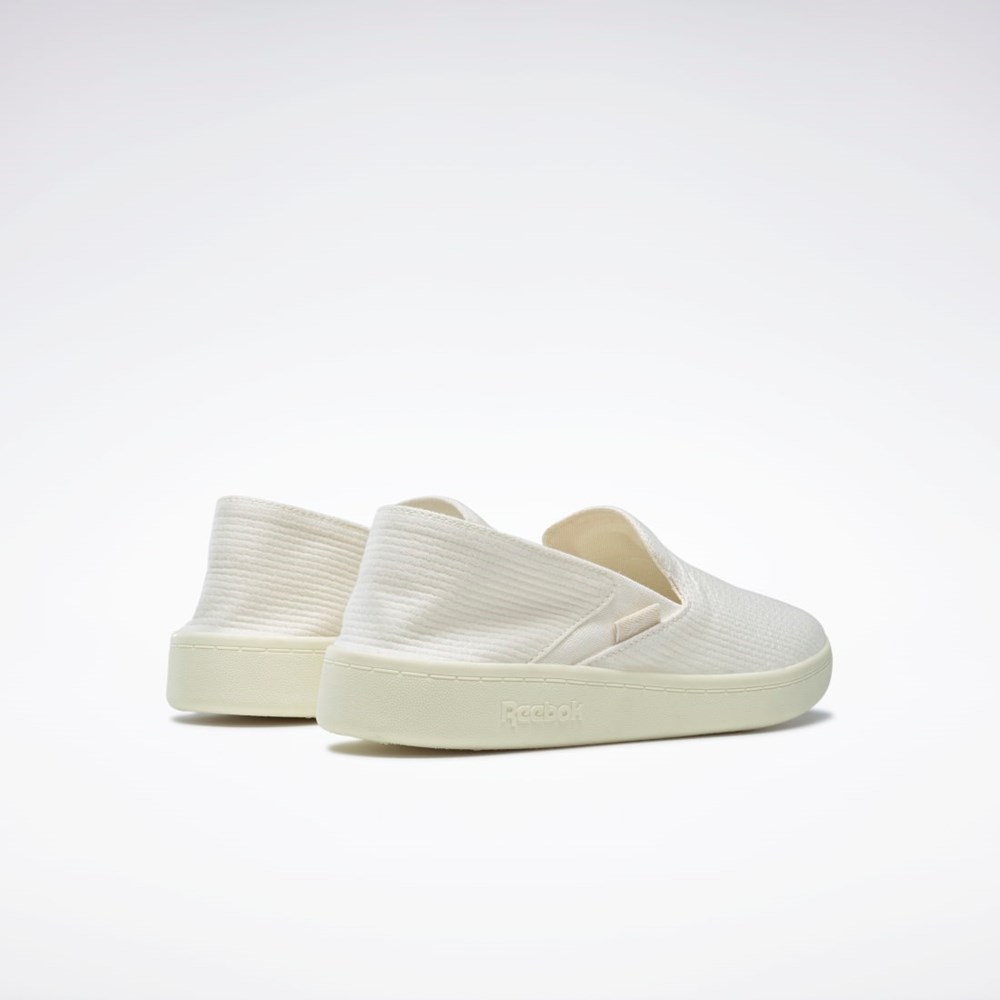 Reebok Bavlněné & Corn Slip-On Shoes Bílé | TKIQE3124