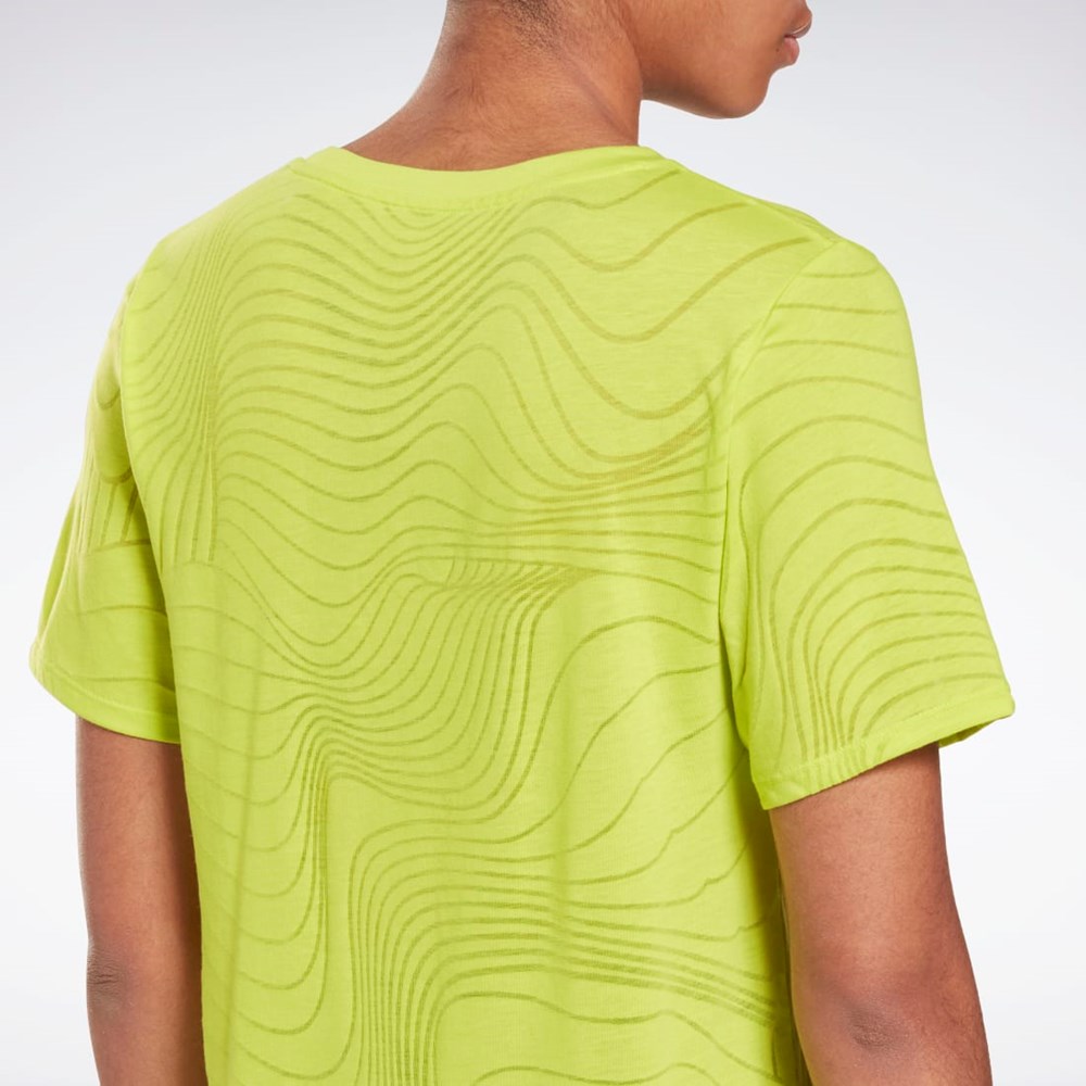 Reebok Burnout T-Shirt Žluté | FTBRY4912