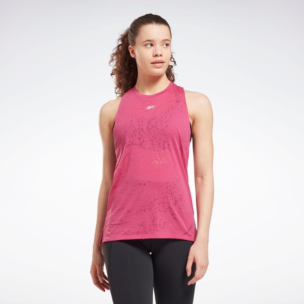 Reebok Burnout Tank Top Růžové | XNROG3018