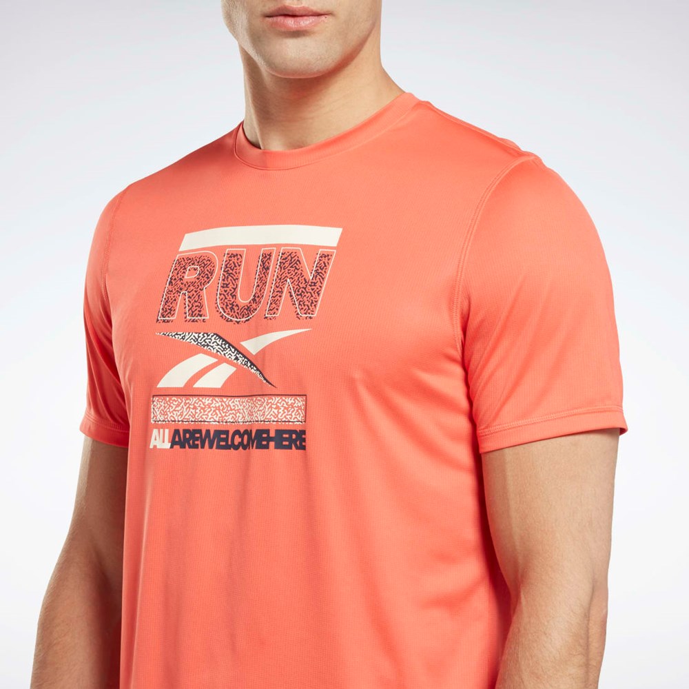 Reebok Běžecké Grafická T-Shirt Oranžové | CEPMK8071