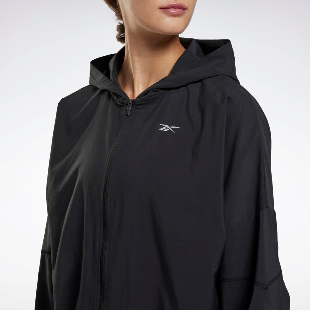 Reebok Běžecké Jacket Černé | OIGBJ4183