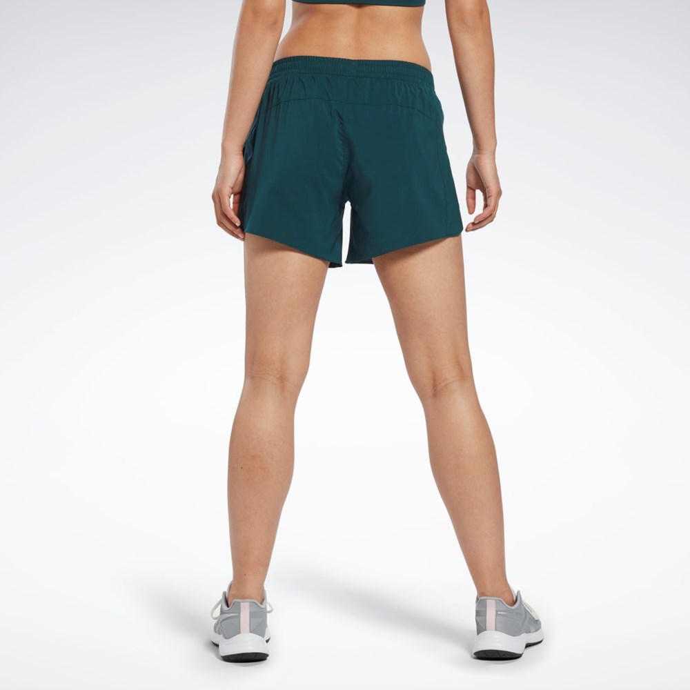 Reebok Běžecké Shorts Zelene | PHVTX3924