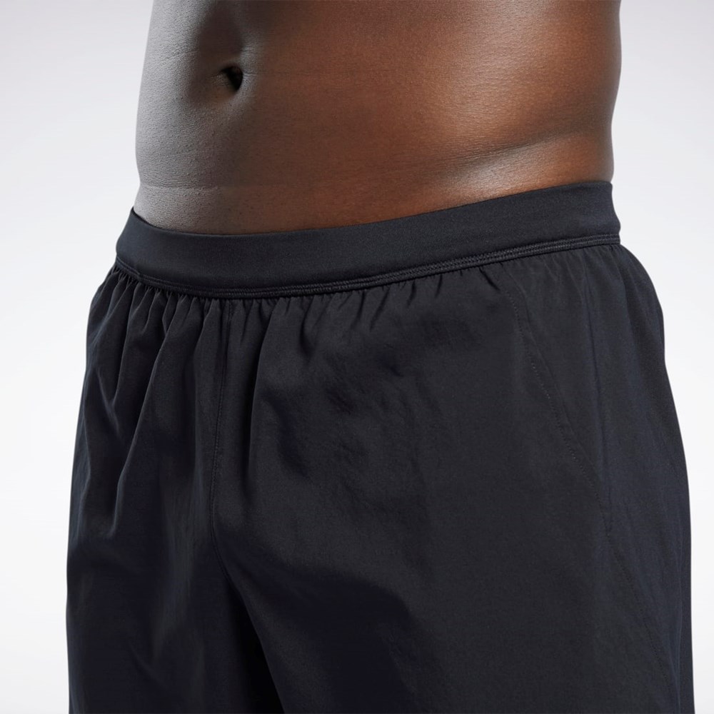 Reebok Běžecké Two-in-One Shorts Černé | XJYPO5703