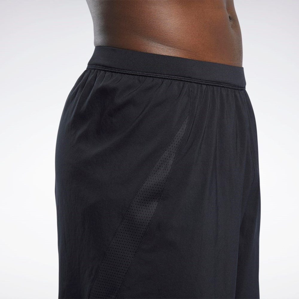 Reebok Běžecké Woven Shorts Černé | TKOXR8756