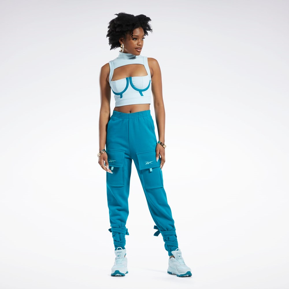 Reebok Cardi B Crop Top Blankyt | DZPKG8049