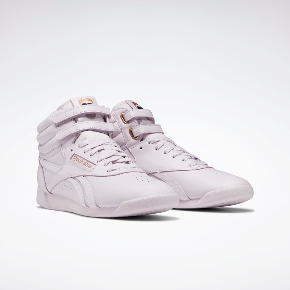 Reebok Cardi B Freestyle Hi Shoes Bílé | NGCFL6974
