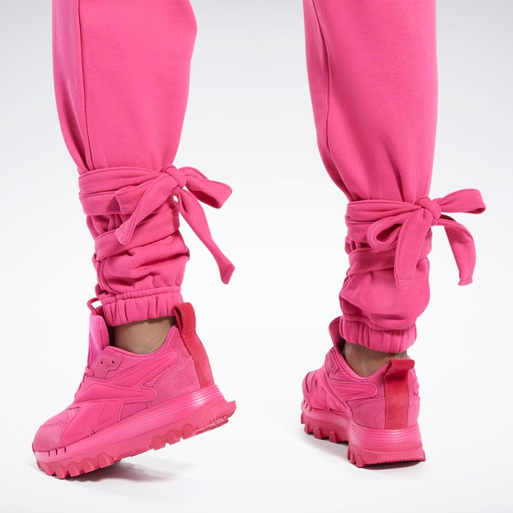 Reebok Cardi B Knit Pants Růžové | HURVE4865