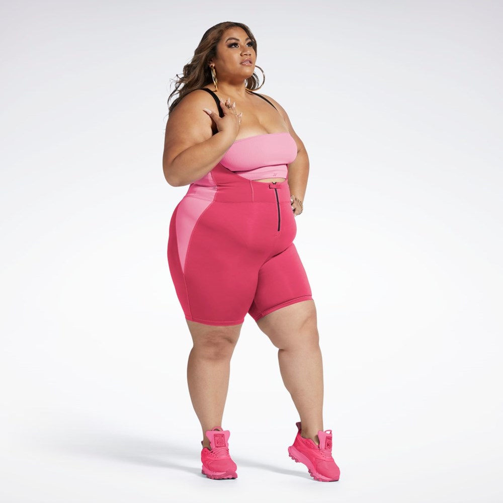 Reebok Cardi B Leotard (Plus Size) Růžové | IUKLA4257