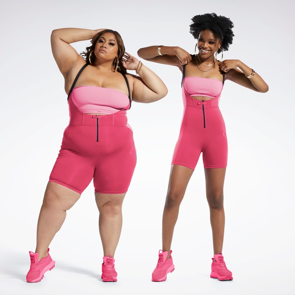 Reebok Cardi B Leotard (Plus Size) Růžové | IUKLA4257