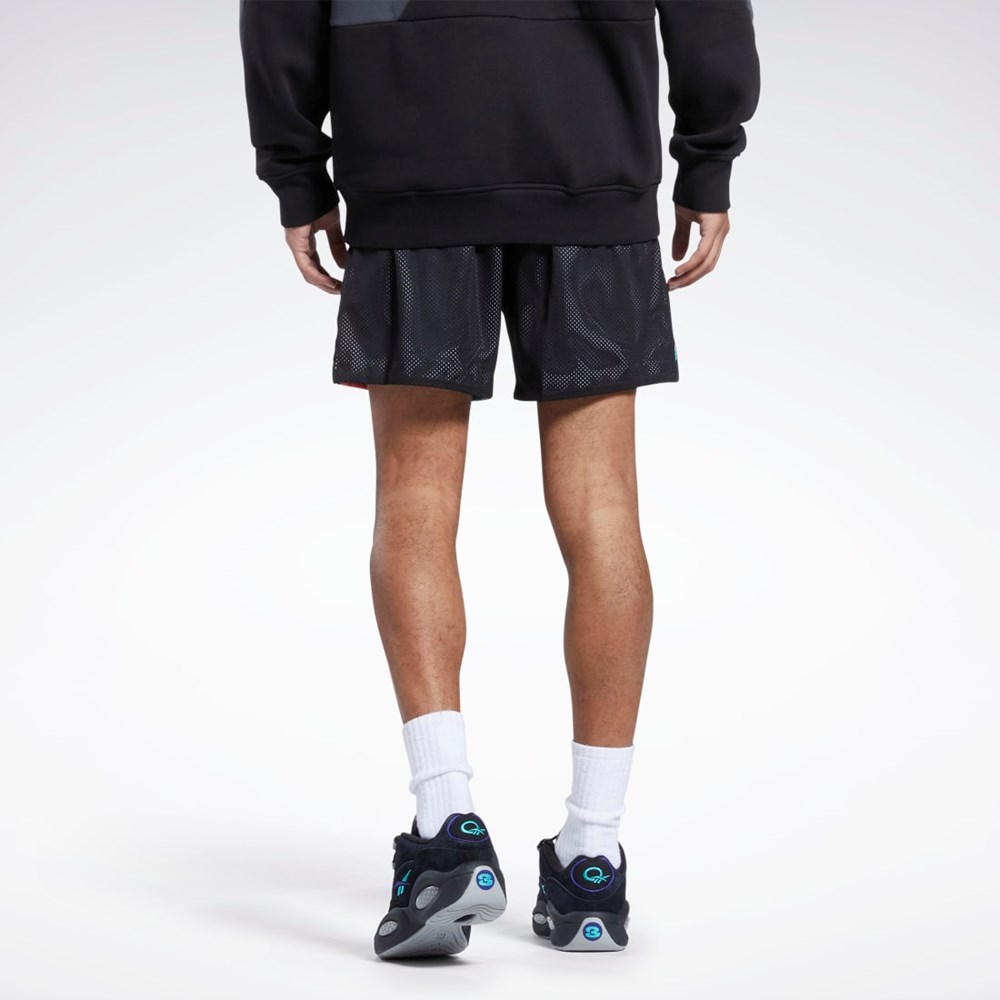 Reebok City League Mesh Shorts Černé | BAFZR2869