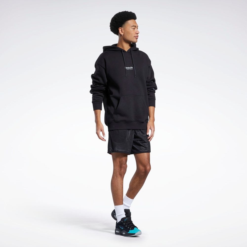 Reebok City League Mesh Shorts Černé | BAFZR2869