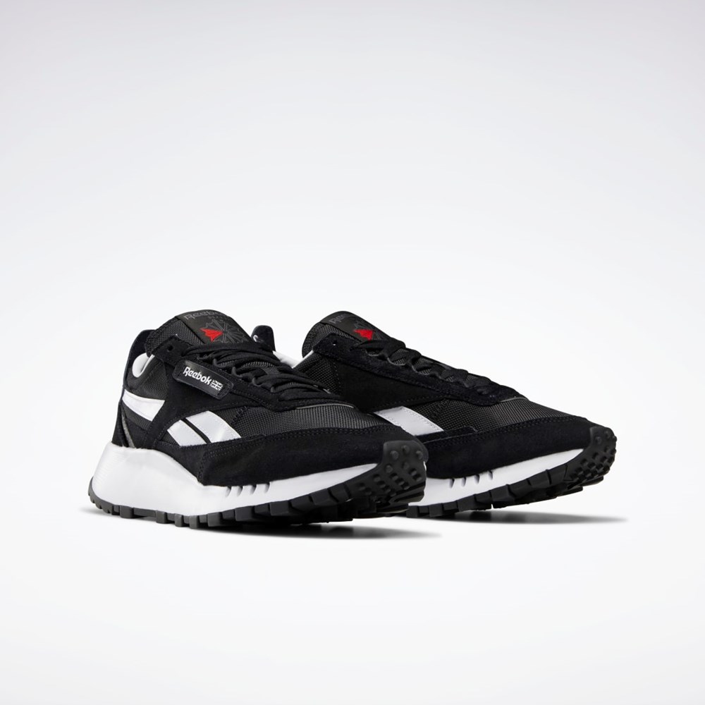 Reebok Classic Leather Legacy Shoes Černé Šedé Červené | FICJD0248