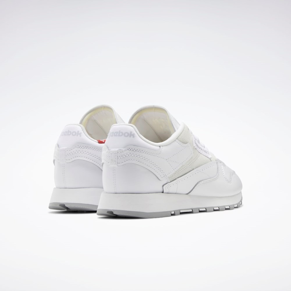 Reebok Classic Leather Make It Yours Shoes Bílé Šedé | PJYIZ5901