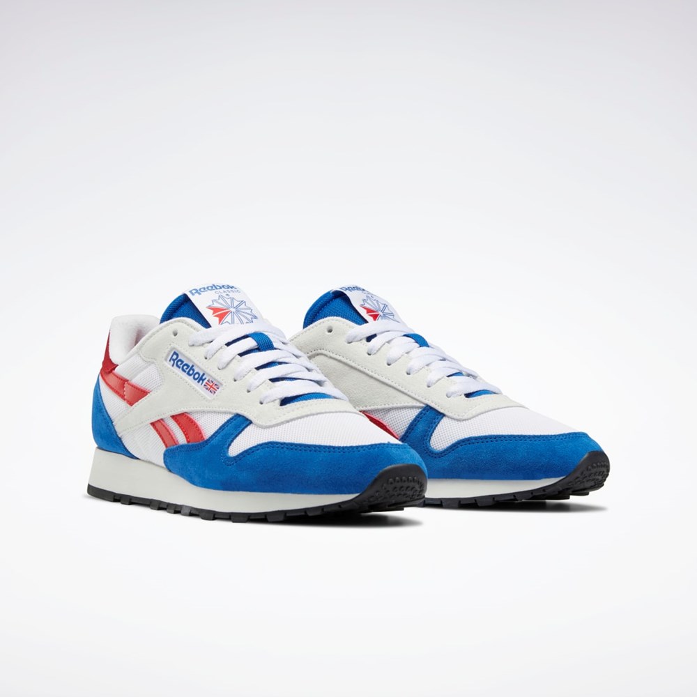 Reebok Classic Leather Make It Yours Shoes Blankyt Bílé Červené | WBZYI7483