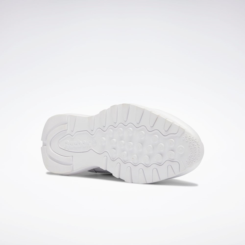 Reebok Classic Leather SP Shoes Bílé Bílé Oranžové | YCMAT7486