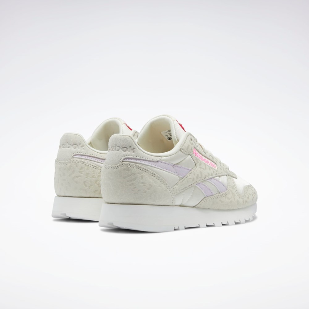 Reebok Classic Leather Shoes Alabaster / Chalk / Quartz Glow | PBHJA8152