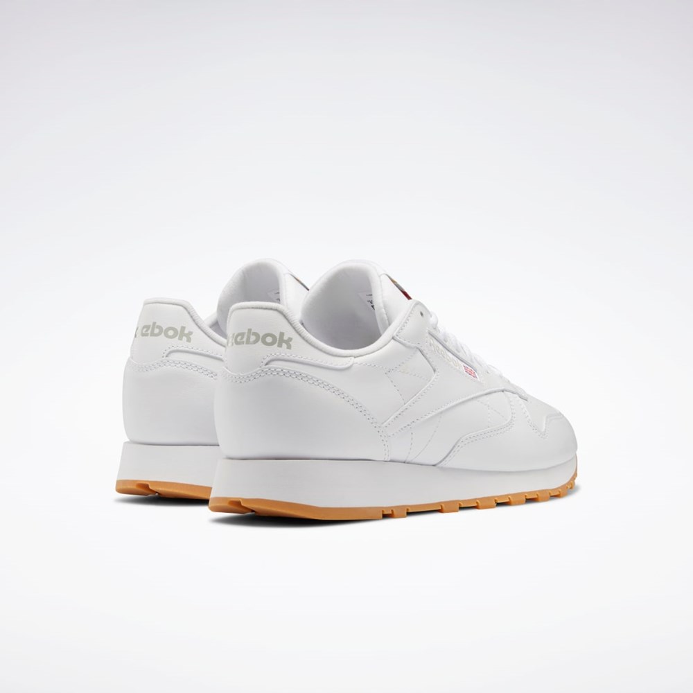 Reebok Classic Leather Shoes Bílé Šedé | SGZBF7648
