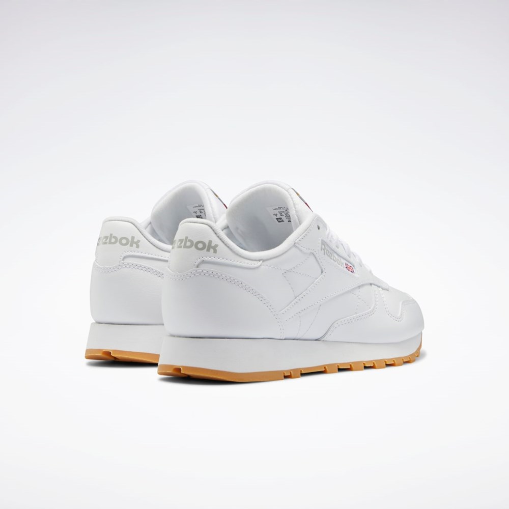 Reebok Classic Leather Shoes Bílé Šedé | WSCDV8762