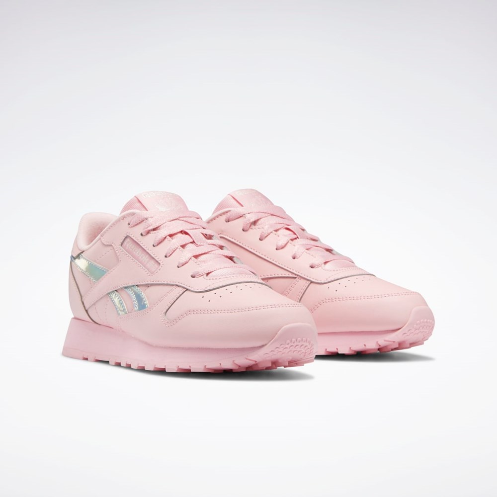 Reebok Classic Leather Shoes - Grade School Růžové Růžové Růžové | SJZNT8094