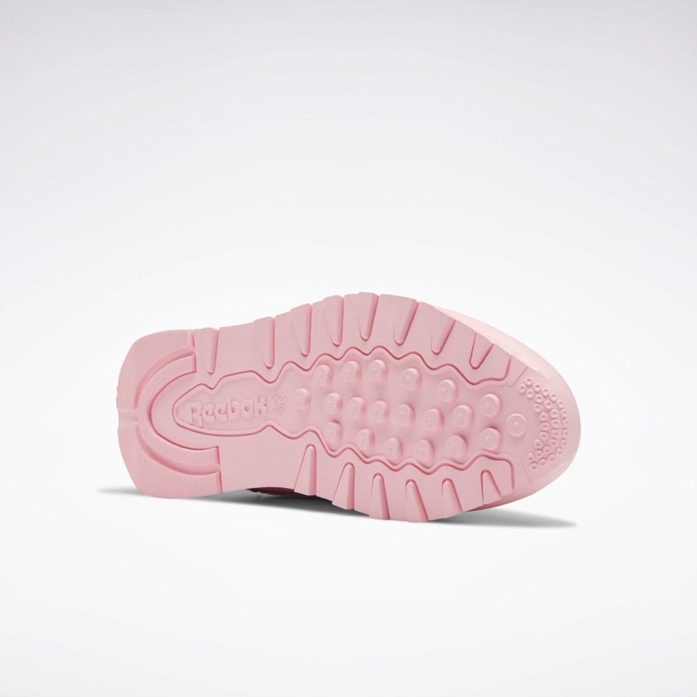 Reebok Classic Leather Shoes - Grade School Růžové Růžové Růžové | SJZNT8094