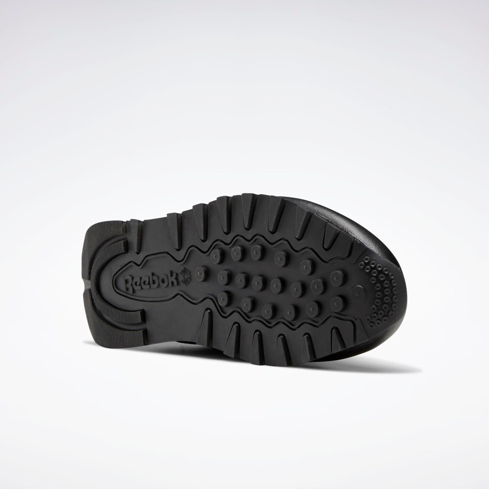 Reebok Classic Leather Shoes - Grade School Černé Černé Černé | ZUDXK9234
