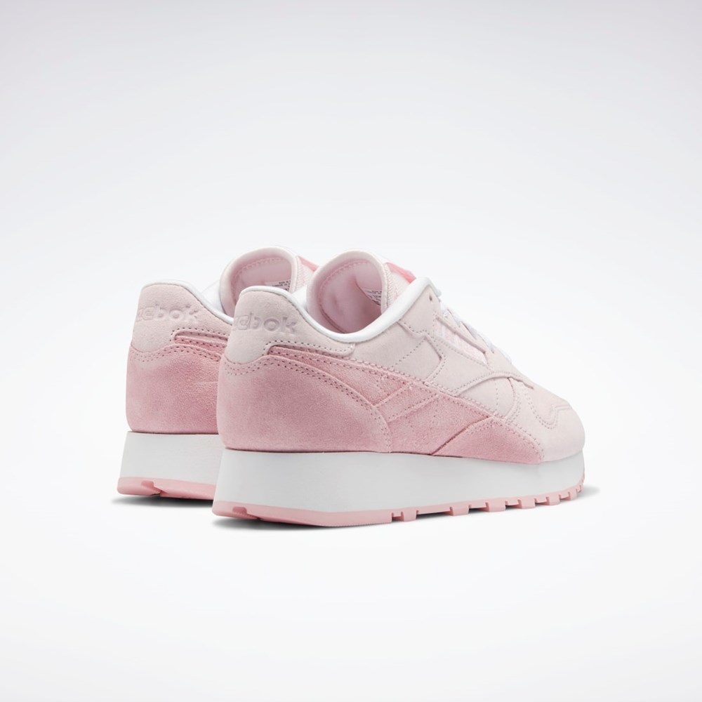 Reebok Classic Leather Shoes Růžové Růžové Bílé | QIGRK2947