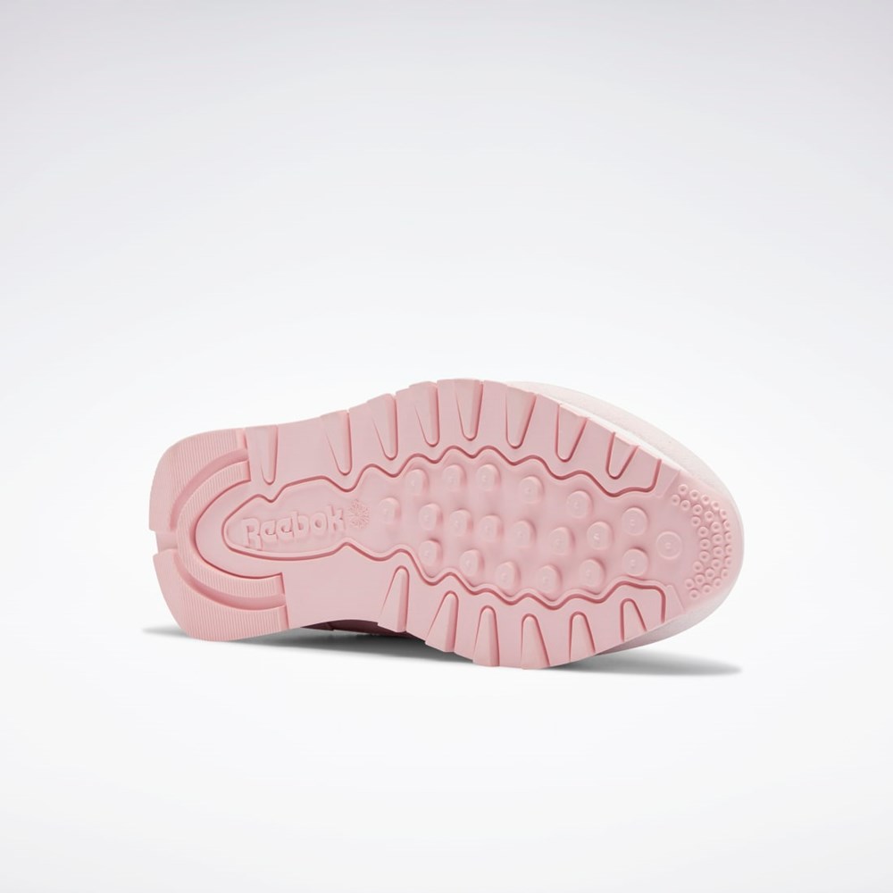 Reebok Classic Leather Shoes Růžové Růžové Bílé | QIGRK2947