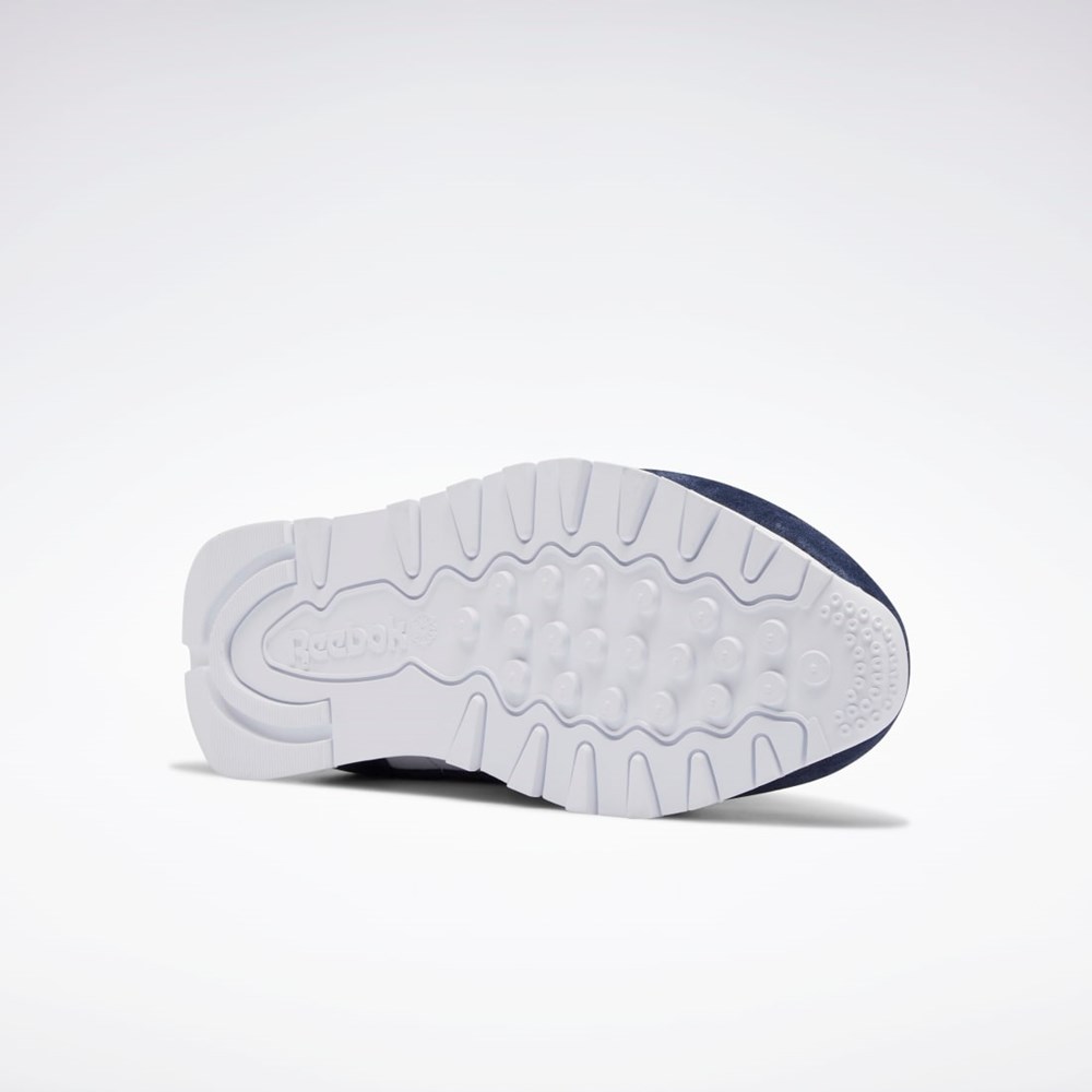 Reebok Classic Leather Shoes Tmavě Blankyt Bílé Šedé | WDERU9841