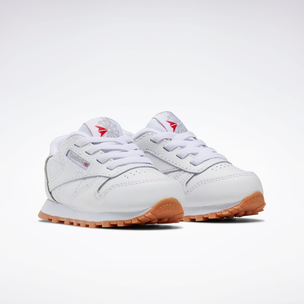 Reebok Classic Leather Shoes - Toddler Bílé Bílé | YVSFH5849
