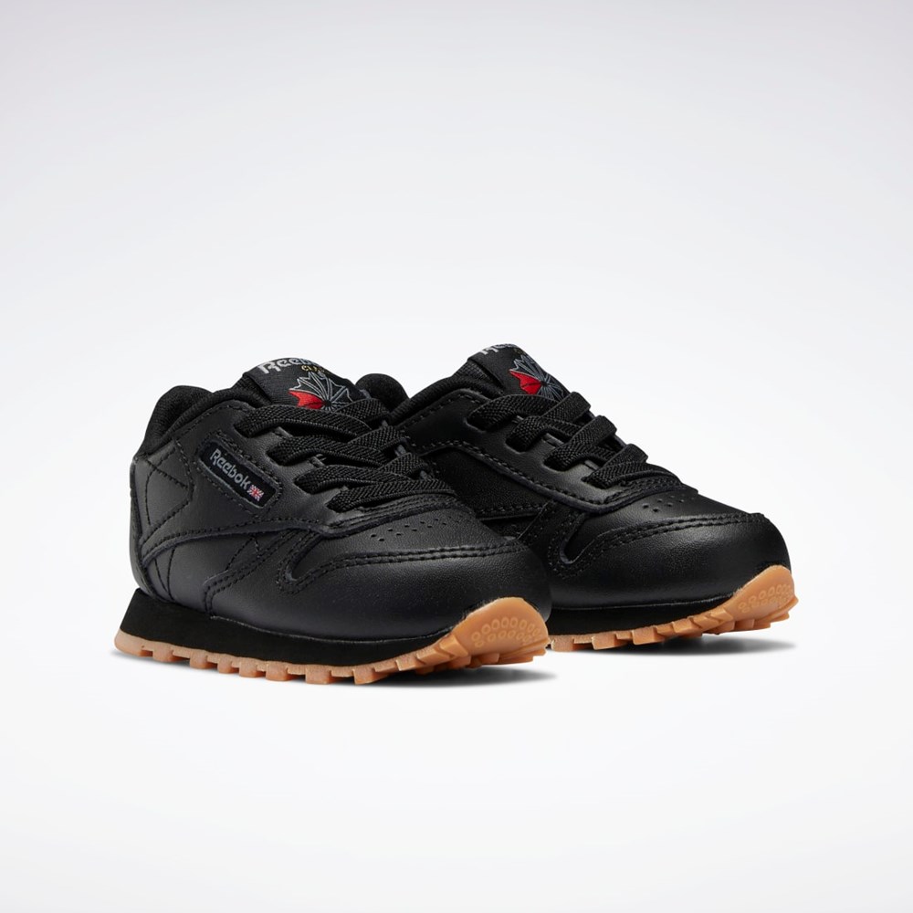Reebok Classic Leather Shoes - Toddler Černé Černé | SKVFJ0328