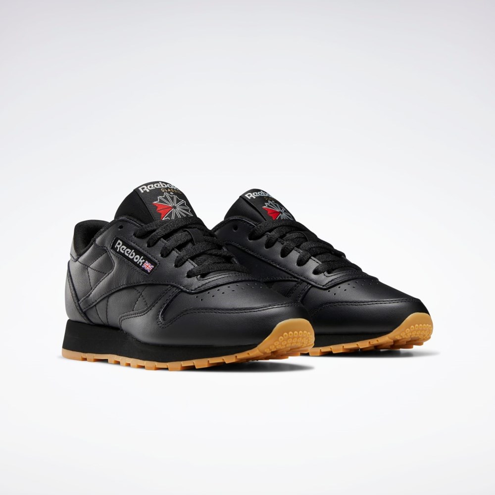 Reebok Classic Leather Shoes Černé Šedé | CSTJG1759