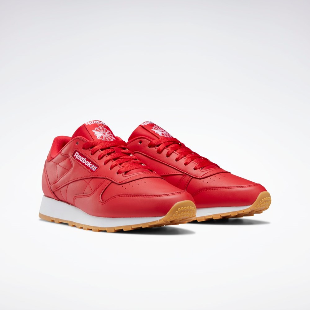 Reebok Classic Leather Shoes Červené Bílé | GFBUV7146