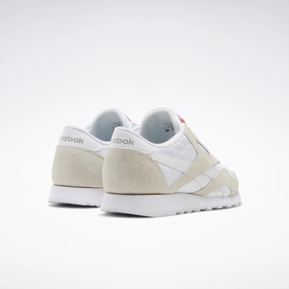 Reebok Classic Nylon Shoes Bílé Bílé Světle Šedé | PTHUL7821