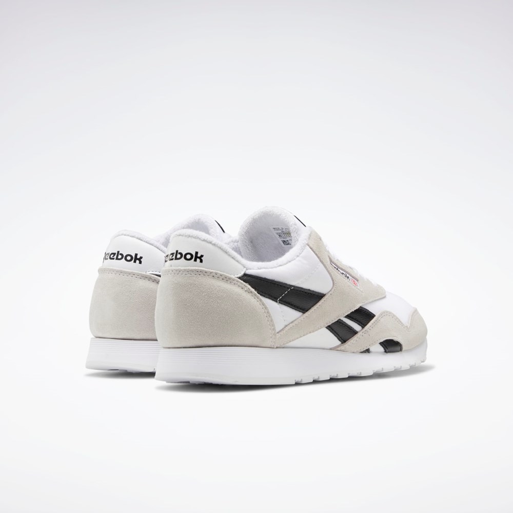Reebok Classic Nylon Shoes Bílé Bílé Černé | GHYIT7916