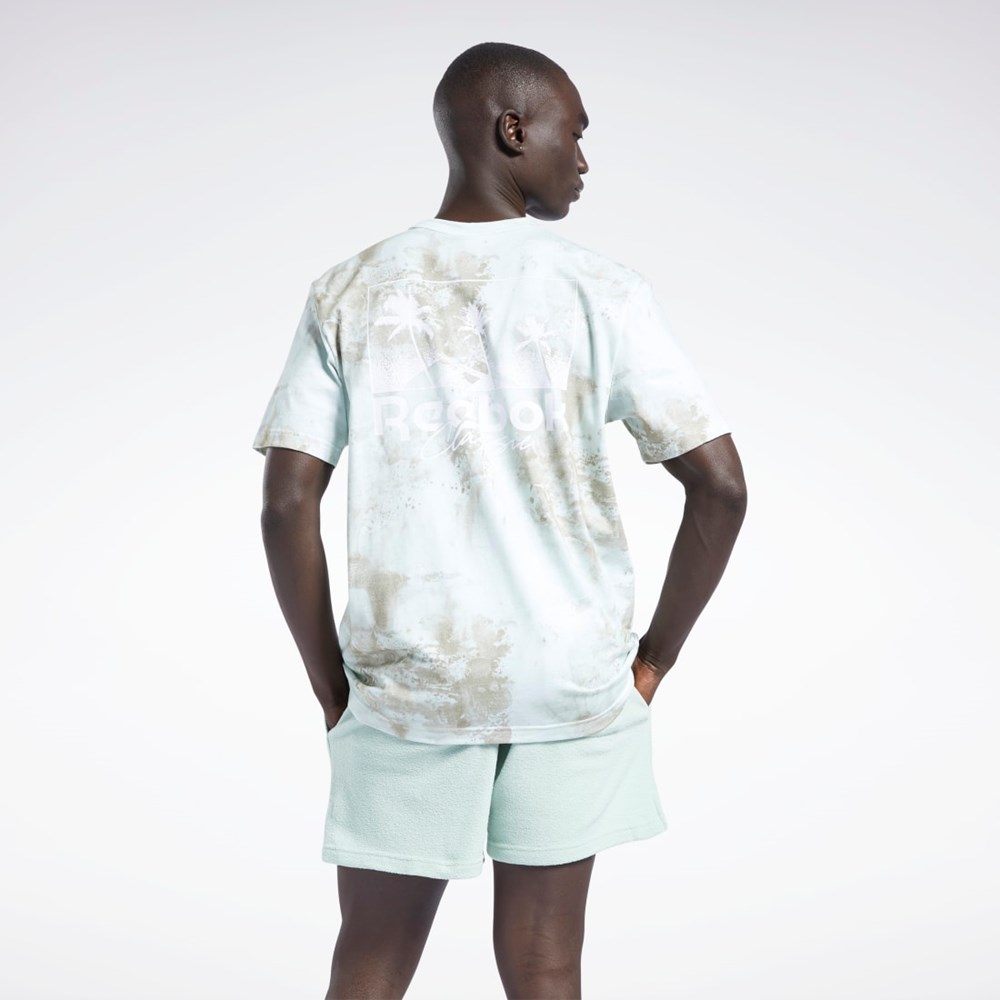 Reebok Classics Allover Print Grafická T-Shirt Světle | BFGEA3092