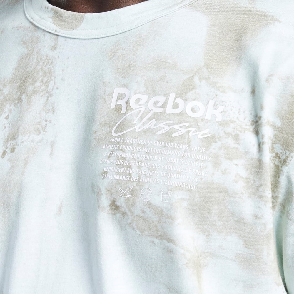Reebok Classics Allover Print Grafická T-Shirt Světle | BFGEA3092
