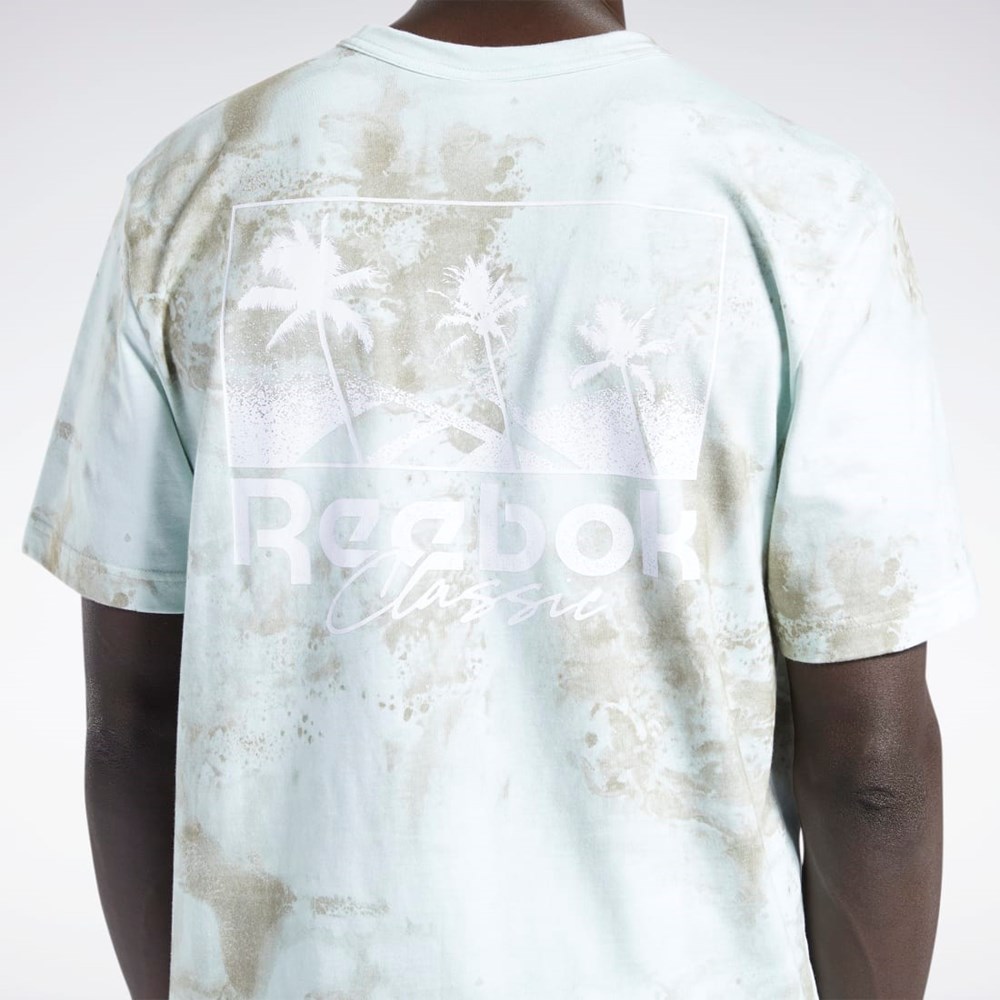 Reebok Classics Allover Print Grafická T-Shirt Světle | BFGEA3092