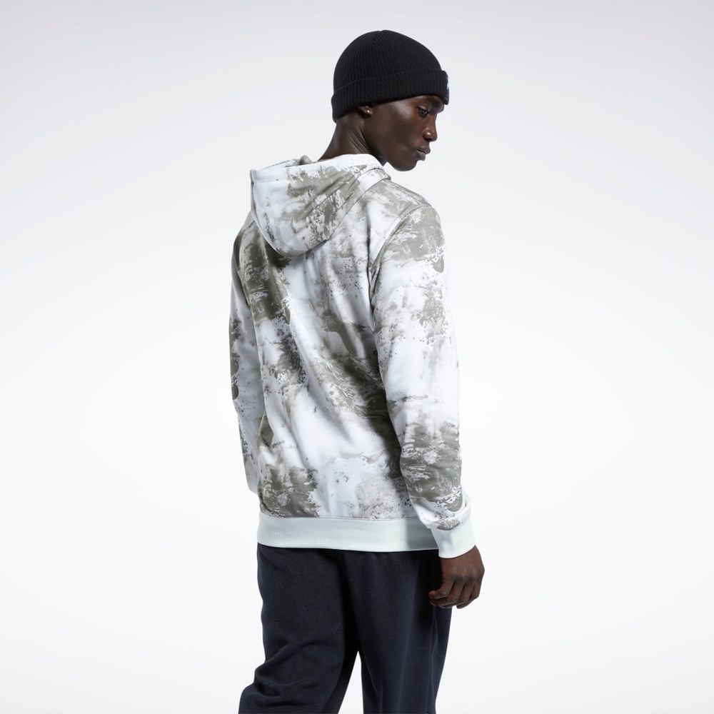 Reebok Classics Allover Print Hoodie Světle | LSMBZ7061