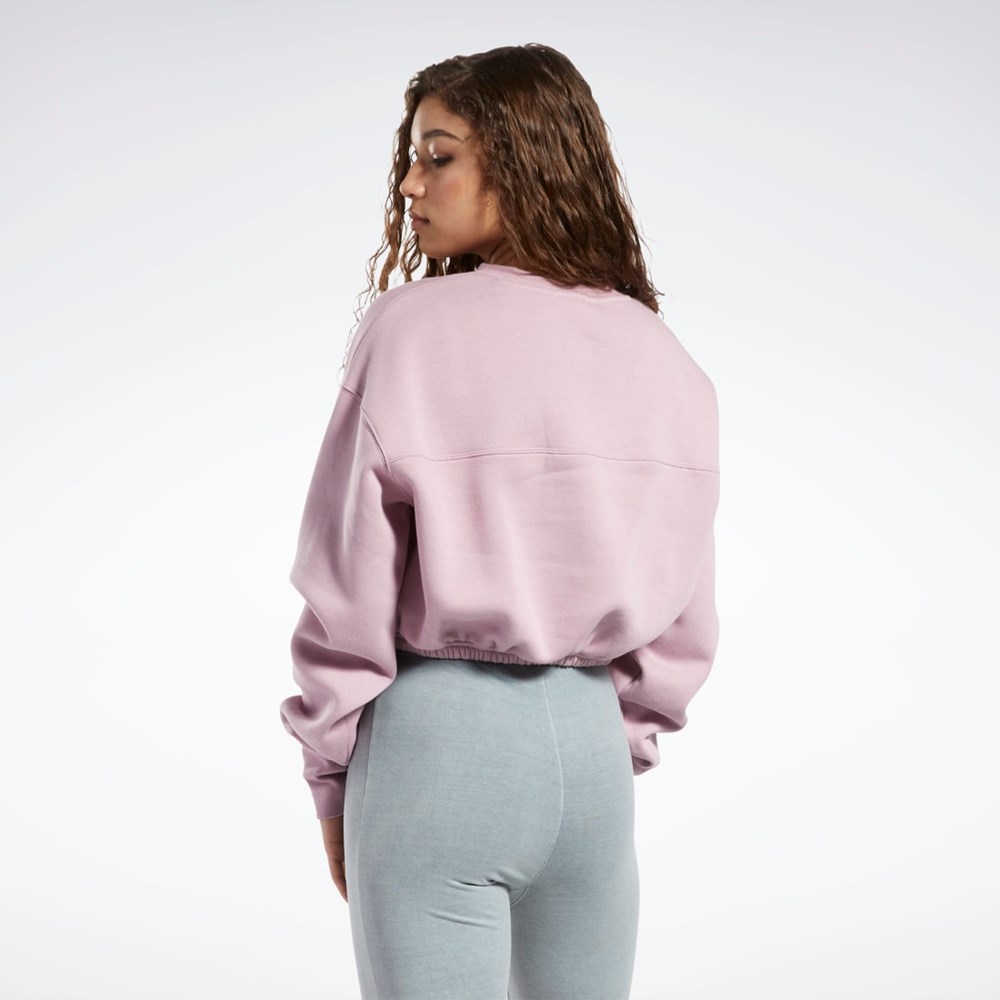 Reebok Classics Fleece Sweatshirt Infused Lilac | QYEGA8129