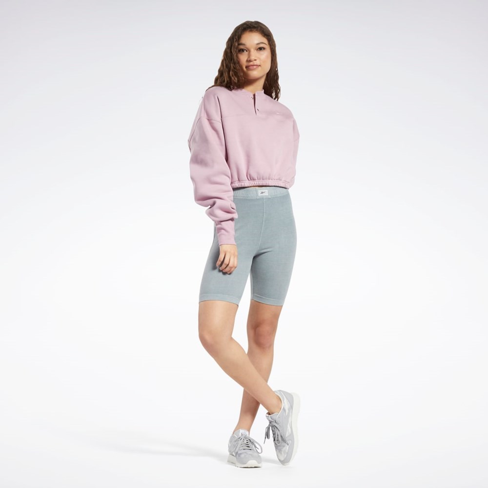 Reebok Classics Fleece Sweatshirt Infused Lilac | QYEGA8129