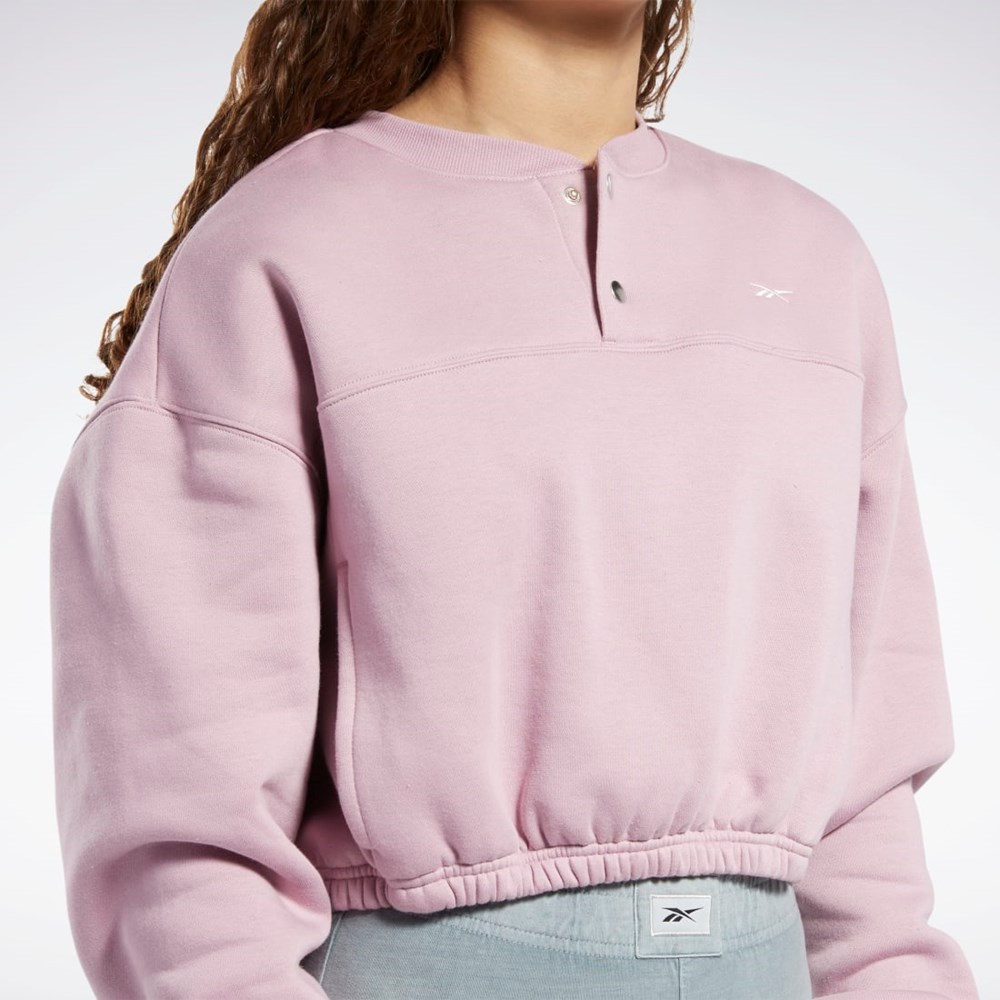 Reebok Classics Fleece Sweatshirt Infused Lilac | QYEGA8129