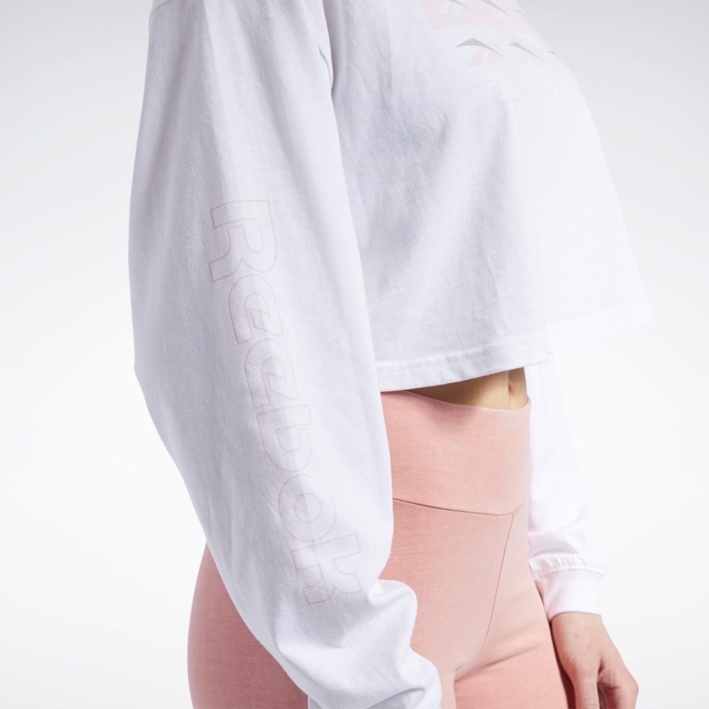 Reebok Classics Long Sleeve Shirt Bílé | ERNOJ7649