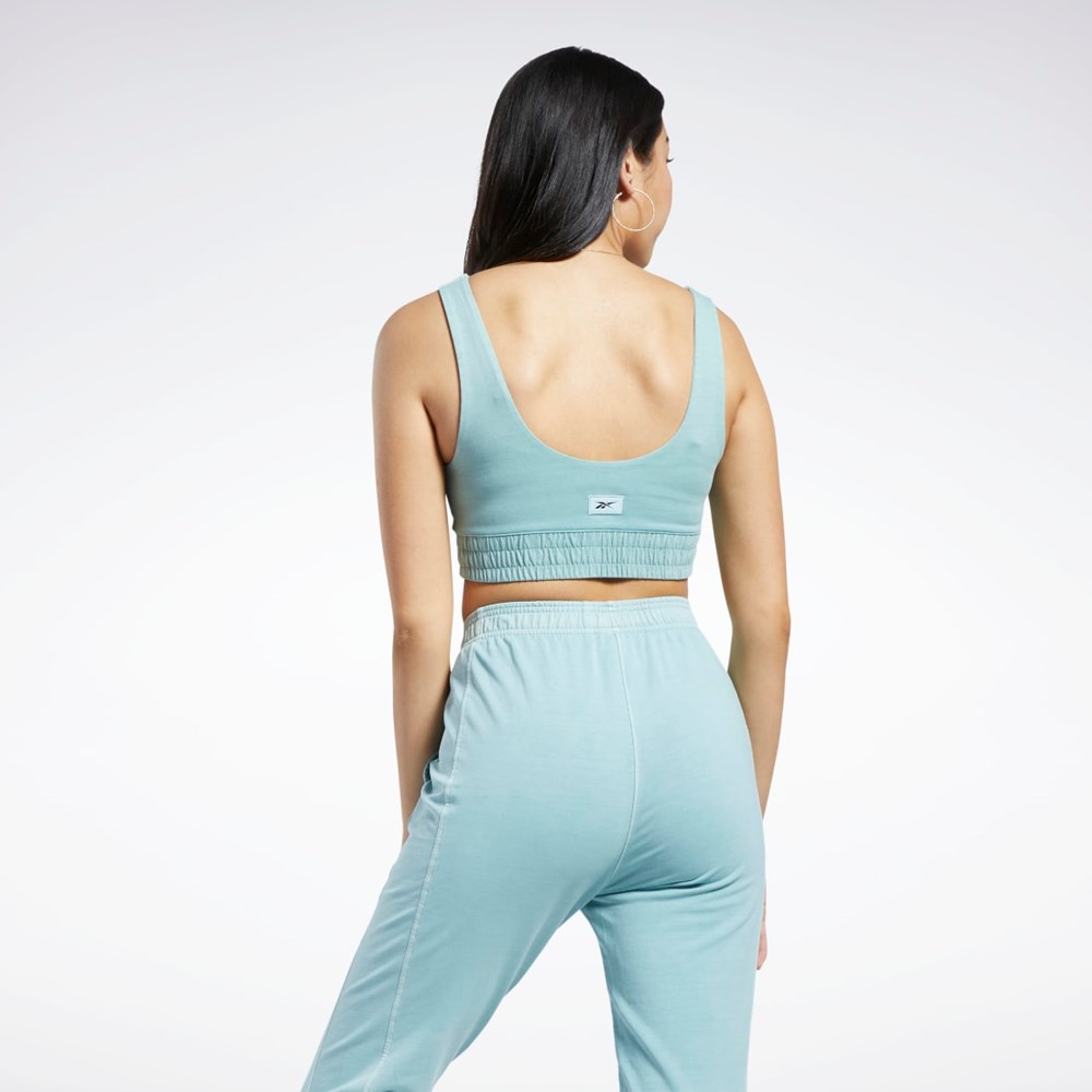 Reebok Classics Natural Dye Fitted Bra Šedé | FZLUR8724