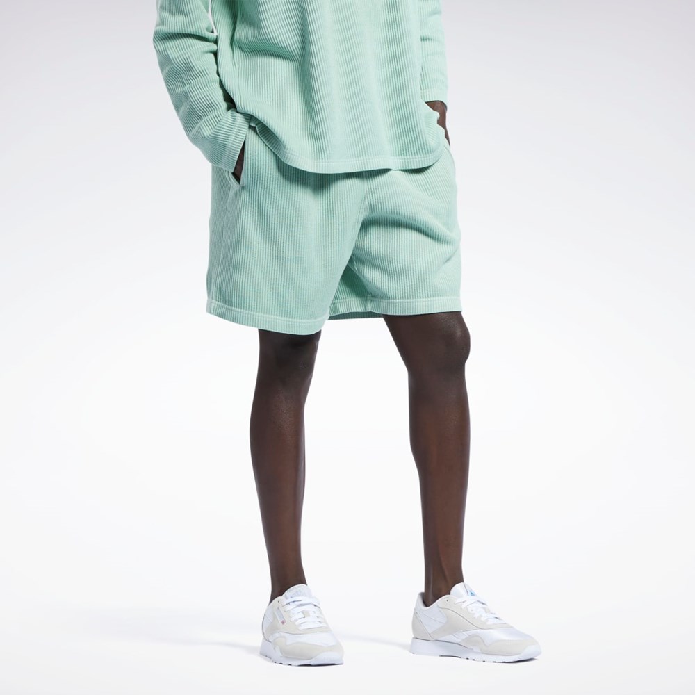 Reebok Classics Natural Dye Waffle Shorts Světle | HQTJU0632