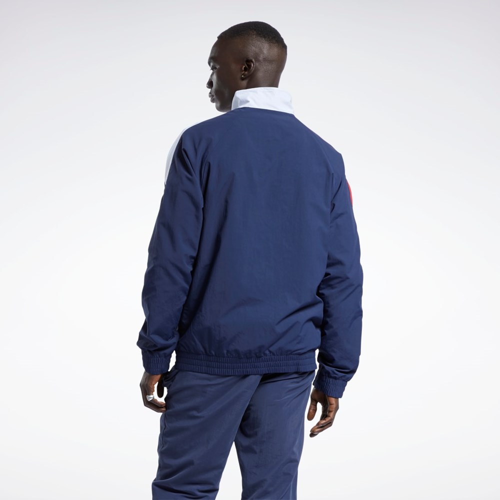 Reebok Classics Vector Track Jacket Tmavě Blankyt | LYGQX7215